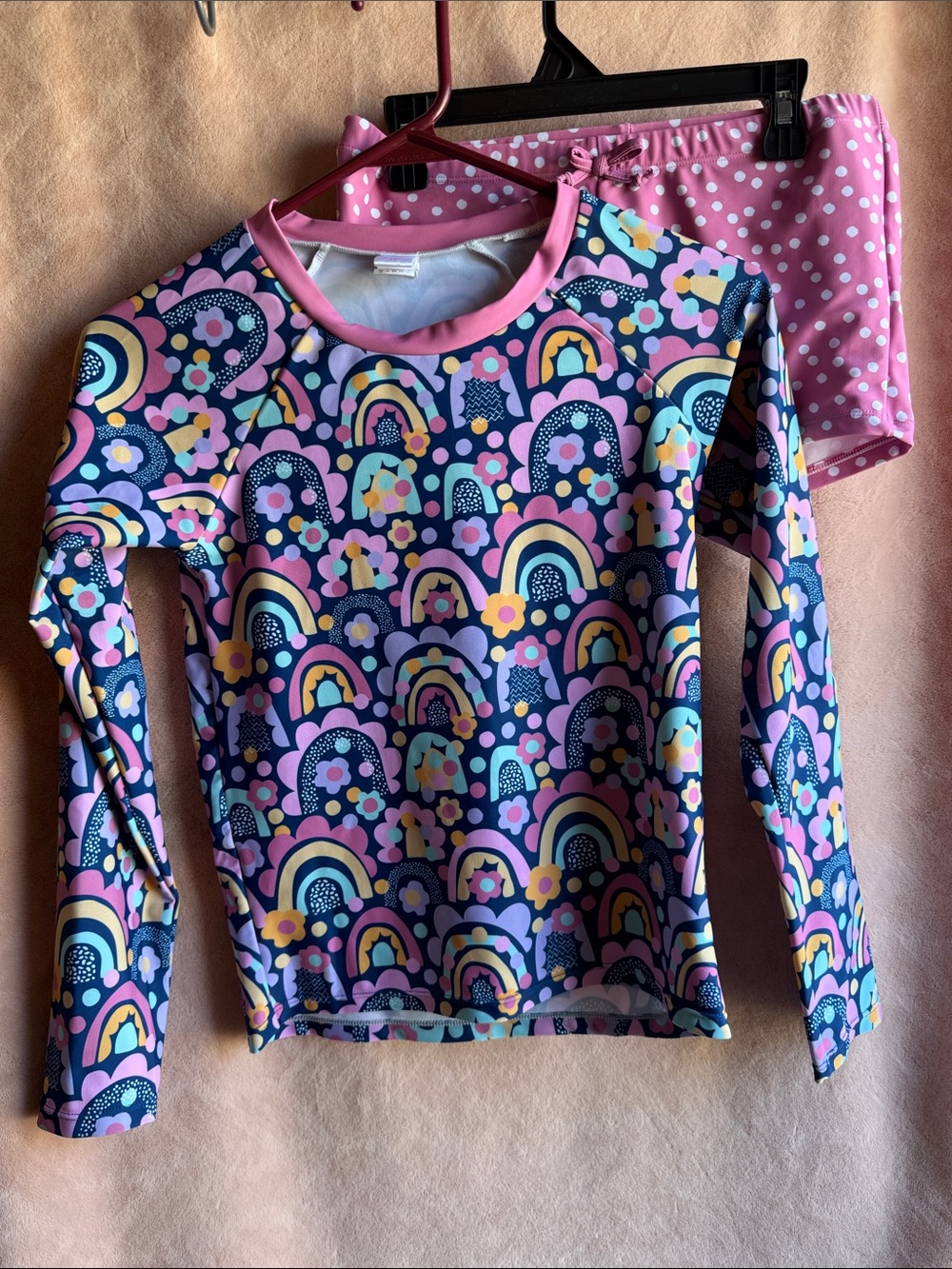 Millie Loves Lily Girls Size 14 2 Piece Swim Suit/Rashguard